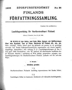 Lantdagsordningen 1906