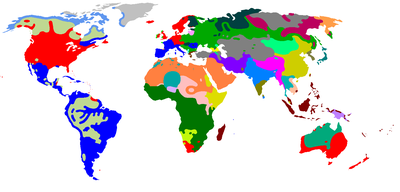 Rasprostranjenost jezičkih porodica u svetu