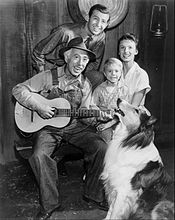 George Chandler, Jon Shepodd, Jon Provost and Cloris Leachman (1957)