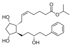 Structural formula of latanoprost