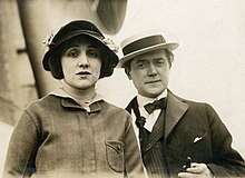 Taylor and her husband J. Hartley Manners circa 1914–1915