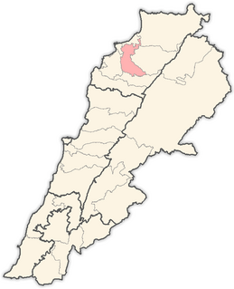 Zgharta District District in North Governorate, Lebanon