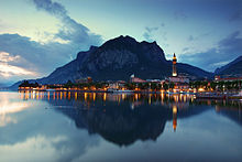 Lecco al tramonto