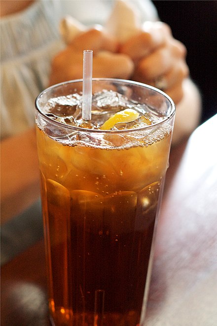 Americans from the South typically drink tea cold and sweetened (an anathema to their British cousins). Add more lemon and you end up with an Arnold Palmer.