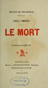 Camille Lemonnier Le Mort, 1882    