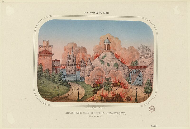 File:Les ruines de Paris.Incendie des Buttes Chaumont.(Le 25 Mai 1871.), Paris Musées 20230512114250.jpg