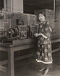 Thumbnail for File:Li Fu Lee at the Massachusetts Institute of Technology's radio experiment station, 1925 (MIT Museum) - Restoration.jpg