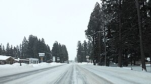 Downtown Lincoln in inverno