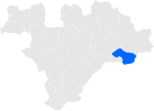 Kunnan sijainti maakunnan kartalla