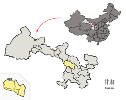 Lanzhou - Mapa