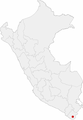 Location of the city of Tacna in Peru