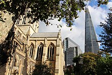 London - Southwark Cathedral & The Shard.jpg