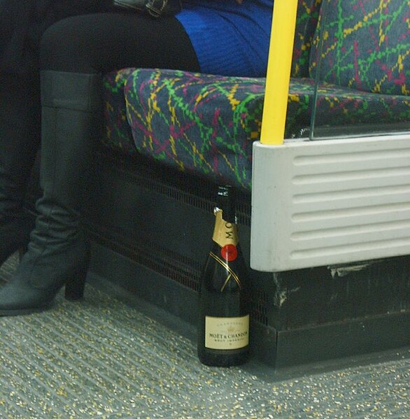 File:Lonely bottle of Moet on the Tube (2539879473).jpg