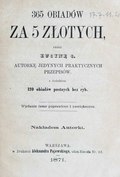 Lucyna Ćwierczakiewiczowa 365 obiadów za 5 złotych