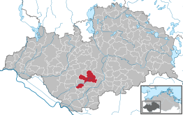 Kaart van Ludwigslust