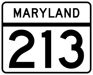 <span class="mw-page-title-main">Maryland Route 213</span> State highway in Maryland, US