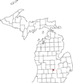 Location of Lansing in Michigan