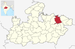 Madhya Pradesh میں محل وقوع