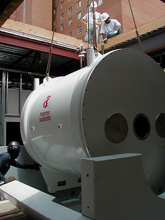 Installation of a Magnex Scientific MRI unit. MRI installation.jpg