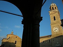 Det historiske sentrumet i Macerata