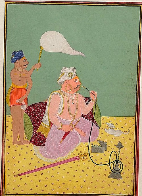 Malhar Rao Holkar, Contemporary Painting c. 1770 from Bundi, Rajasthan