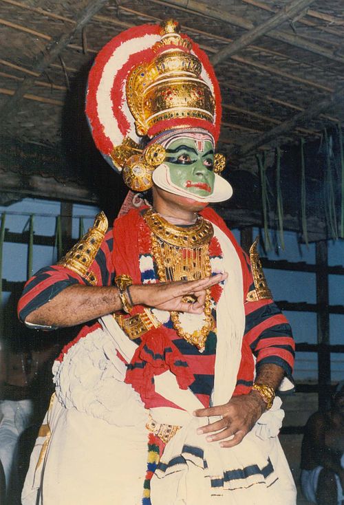 King Udayana in Bhasa's Swapnavasavadattam Koodiyattam—the only surviving ancient Sanskrit theatre. (Artist:Mani Damodara Chakyar)