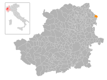 Localisation de Piverone