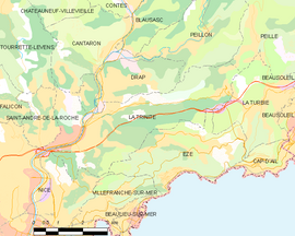 Mapa obce La Trinité