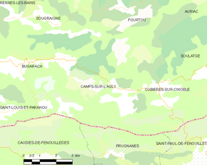 Poziția localității Camps-sur-l'Agly