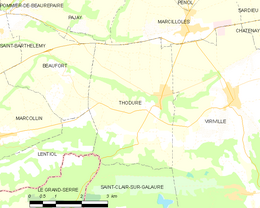 Thodure - Localizazion