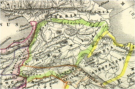 Карта Великой Армении (берлинское издание, 1869 г.)