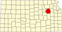 Map of Kansas highlighting Wabaunsee County.svg