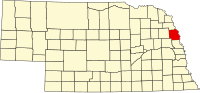 Thumbnail for File:Map of Nebraska highlighting Burt County.svg