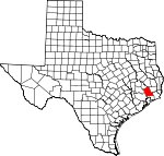 Map of Texas highlighting Liberty County.svg