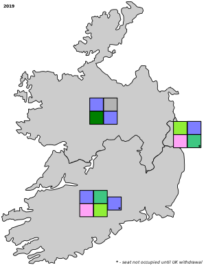 Carte des élections au Parlement européen (2019) (Irlande).svg