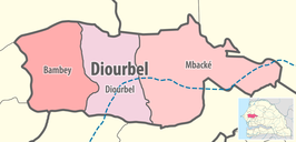 Kaart van Diourbel