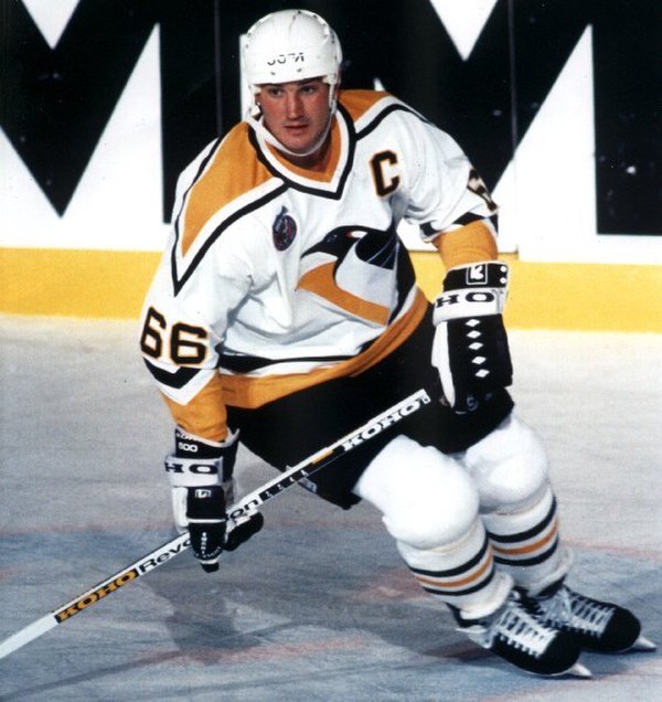 Mario Lemieux played for the Penguins in three stints (1984–1994, 1995–1997, 2000–2006).