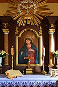 Gdów Cemetery Chapel Altar - with Virgin Mary