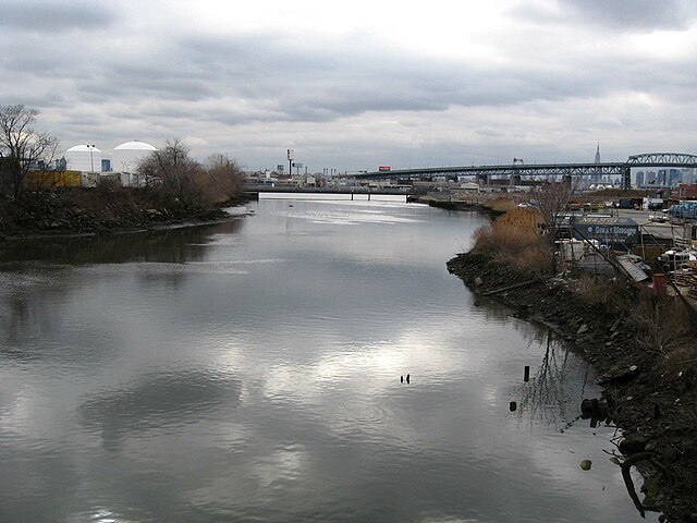 Maspeth Creek, looking west toward Newtown Creek