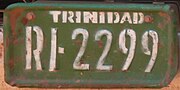 Миниатюра для Файл:Matrícula automovilística Bolivia RI-2299 Trinidad junta municipal.jpg