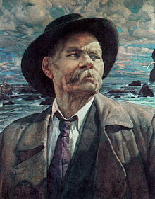 Isaak Brodsky. A Portrait of Maxim Gorki. 1937. Tretyakov Gallery Maxim Gorky by Isaak Brodsky (1937, GTG).jpeg