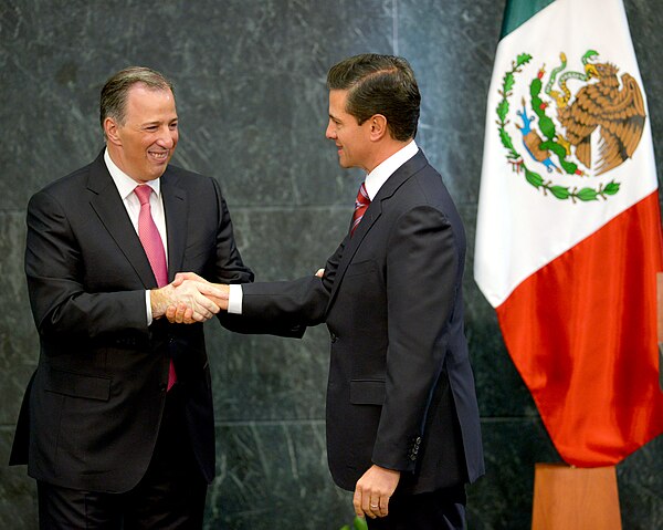 The president Enrique Peña Nieto announced the resignation of Dr. José Antonio Meade, as Secretary of Finance and Public Credit.