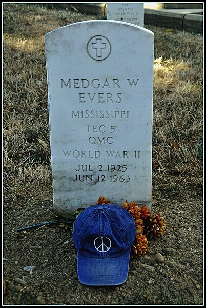 File:Medgar Evers, Assassinated Civil Rights Hero (The Peace Hat).jpg