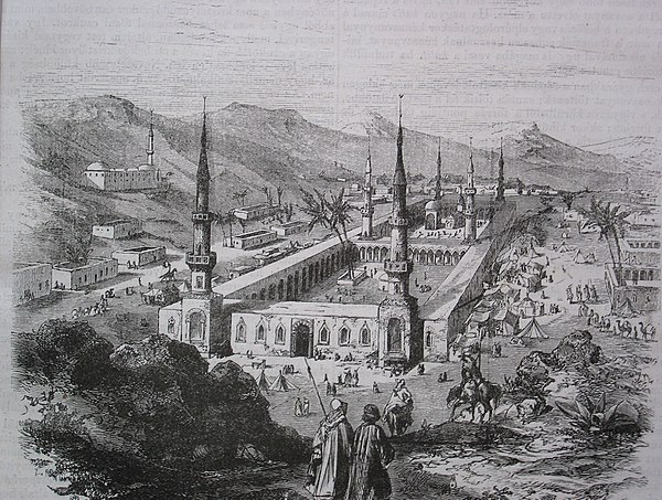 The mosque during the Ottoman Era, in the 19th century