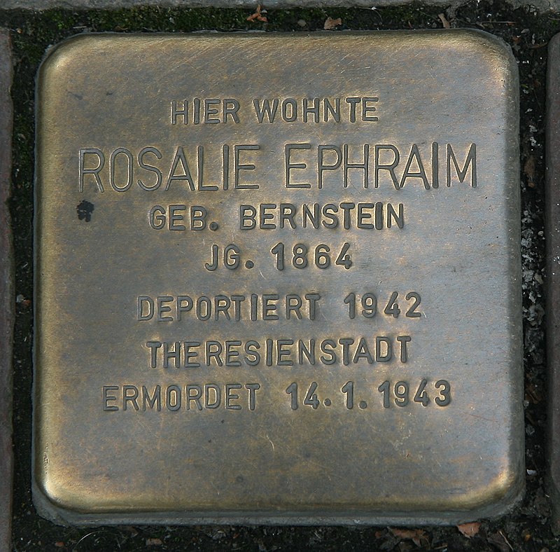 MendenStolpersteinRosalieEphraimHauptstr.3-1-Bubo.JPG