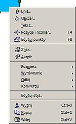 Miniatura Menu kontekstowe