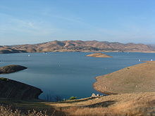 Millerton Lake, the reservoir of Friant Dam and the largest on the San Joaquin mainstem Millerton Lake 1.jpg