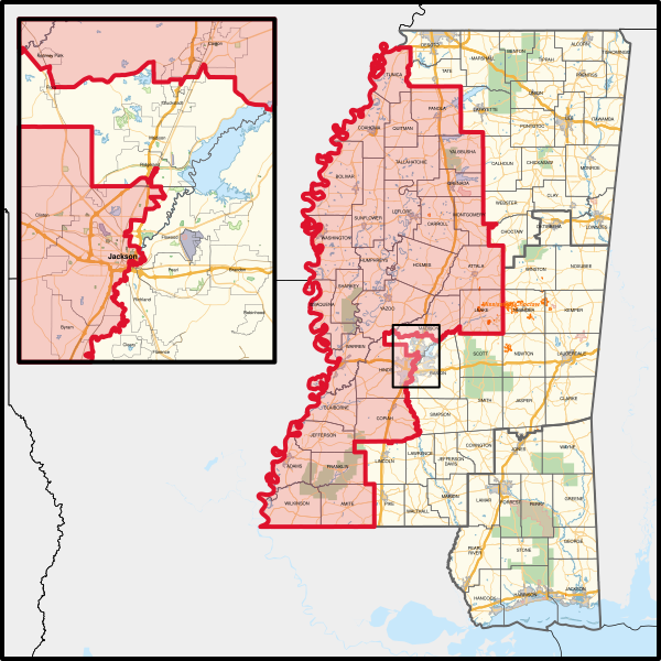 File:Mississippi's 2nd congressional district in Jackson (since 2023).svg