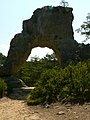 L'arc natural conegut com a Porta de Micenes, a lo Clapàs Vielh.
