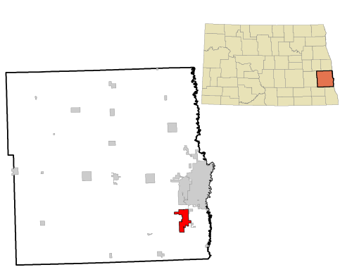 Location of Horace, North Dakota